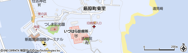 旧病院入口周辺の地図
