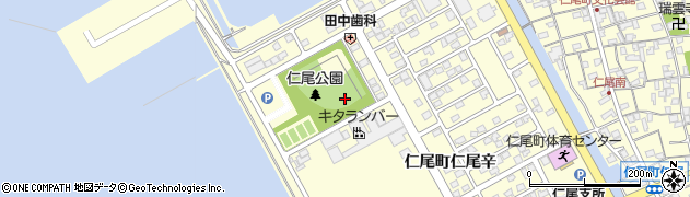 香川県三豊市仁尾町仁尾（辛）周辺の地図