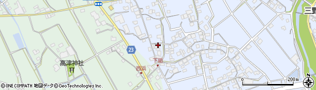 香川県三豊市三野町下高瀬346周辺の地図