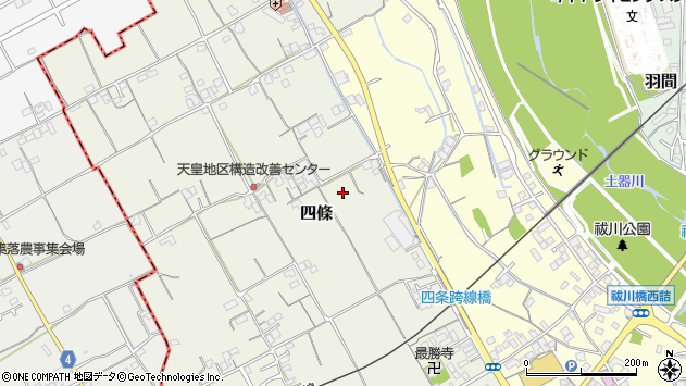 〒766-0021 香川県仲多度郡まんのう町四條の地図