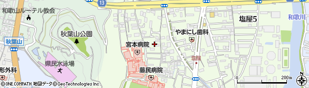 和歌山県和歌山市塩屋3丁目周辺の地図