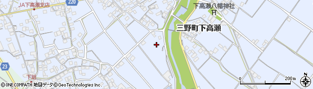 香川県三豊市三野町下高瀬230周辺の地図
