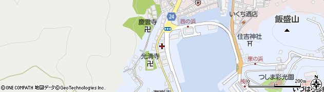長崎県対馬市厳原町久田道1640周辺の地図