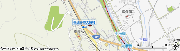 香川県善通寺市大麻町343周辺の地図