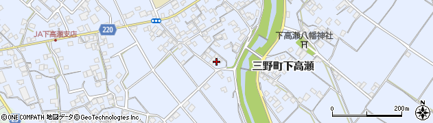 香川県三豊市三野町下高瀬499周辺の地図