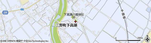 香川県三豊市三野町下高瀬2268周辺の地図