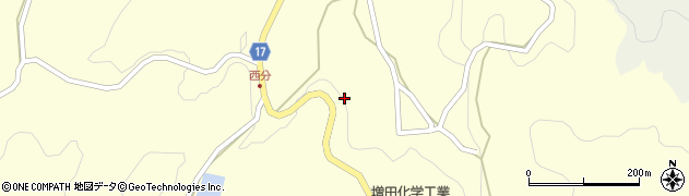 香川県綾歌郡綾川町西分1173周辺の地図