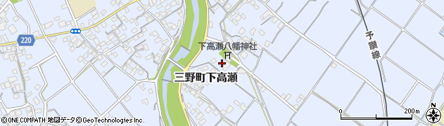 香川県三豊市三野町下高瀬2270周辺の地図