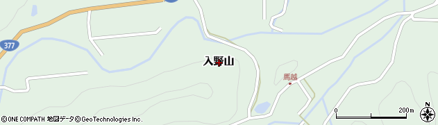 香川県東かがわ市入野山周辺の地図