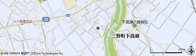 香川県三豊市三野町下高瀬501周辺の地図