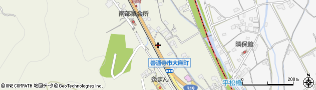 香川県善通寺市大麻町332周辺の地図