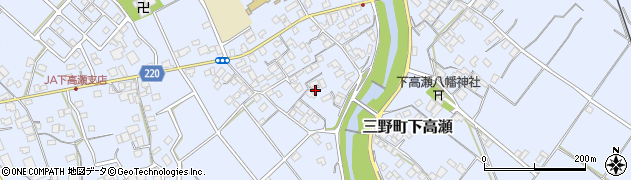 香川県三豊市三野町下高瀬505周辺の地図