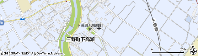 香川県三豊市三野町下高瀬2245周辺の地図