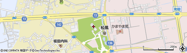 竃山神社周辺の地図