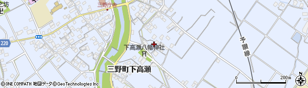 香川県三豊市三野町下高瀬2243周辺の地図