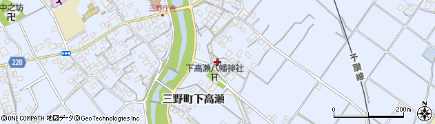 香川県三豊市三野町下高瀬2237周辺の地図