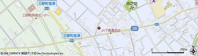 香川県三豊市三野町下高瀬950周辺の地図