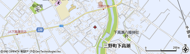 香川県三豊市三野町下高瀬530周辺の地図