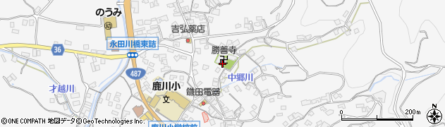 勝善寺周辺の地図