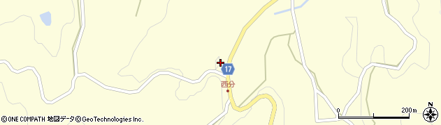 香川県綾歌郡綾川町西分1105周辺の地図