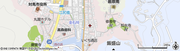 長崎県対馬市厳原町大手橋1057周辺の地図