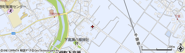 香川県三豊市三野町下高瀬2200周辺の地図