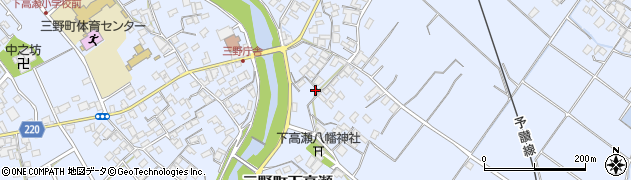 香川県三豊市三野町下高瀬2232周辺の地図