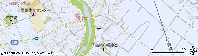 香川県三豊市三野町下高瀬2230周辺の地図
