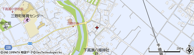 香川県三豊市三野町下高瀬2227周辺の地図