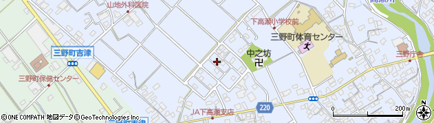香川県三豊市三野町下高瀬863-12周辺の地図