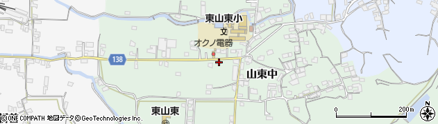 和歌山県和歌山市山東中159周辺の地図