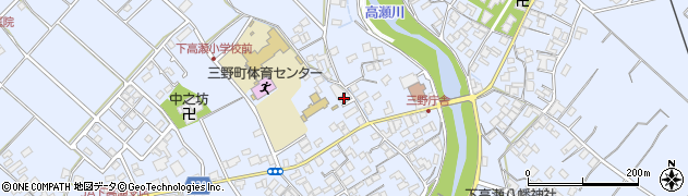 香川県三豊市三野町下高瀬770周辺の地図