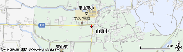 和歌山県和歌山市山東中161周辺の地図