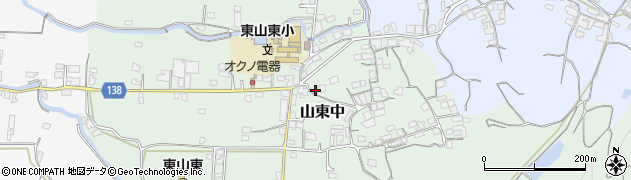 和歌山県和歌山市山東中周辺の地図