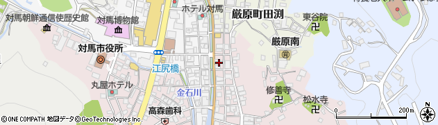 長崎県対馬市厳原町大手橋1044周辺の地図