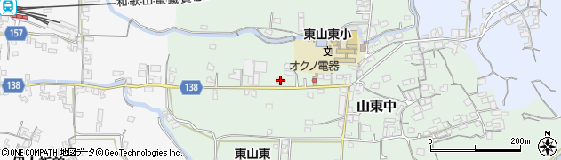 和歌山県和歌山市山東中75周辺の地図