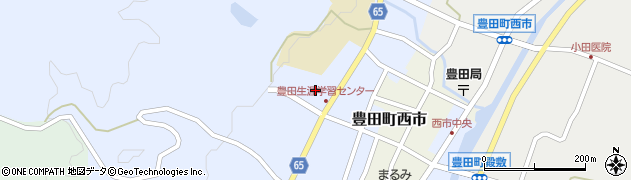 豊田図書館周辺の地図