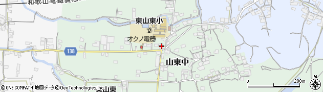 和歌山県和歌山市山東中57周辺の地図