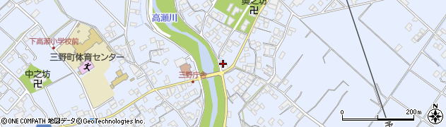 香川県三豊市三野町下高瀬2220周辺の地図