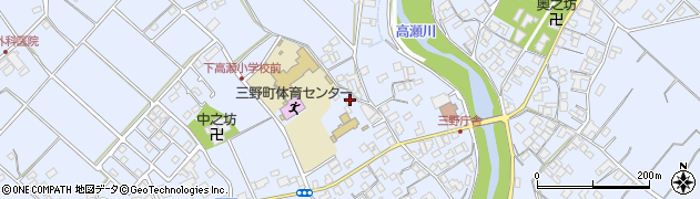 香川県三豊市三野町下高瀬768周辺の地図