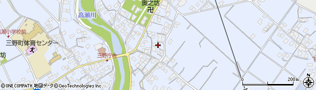 香川県三豊市三野町下高瀬2108周辺の地図