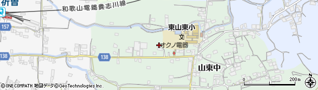 和歌山県和歌山市山東中72周辺の地図
