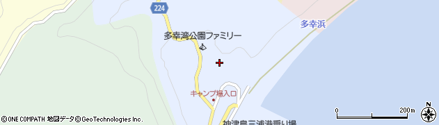 東京都神津島村榎木が沢周辺の地図