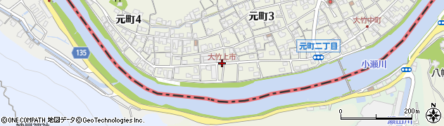 大竹上市周辺の地図