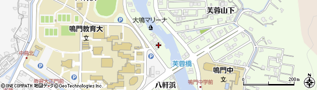 徳島県鳴門市鳴門町三ツ石（八軒浜）周辺の地図