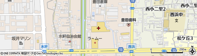 ホームセンターコーナン和歌山西浜店周辺の地図