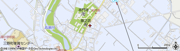 香川県三豊市三野町下高瀬2096周辺の地図