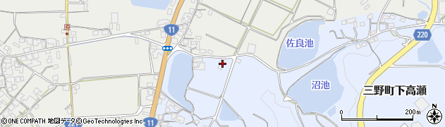 香川県三豊市三野町下高瀬2837周辺の地図