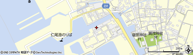 香川県三豊市仁尾町仁尾辛3周辺の地図