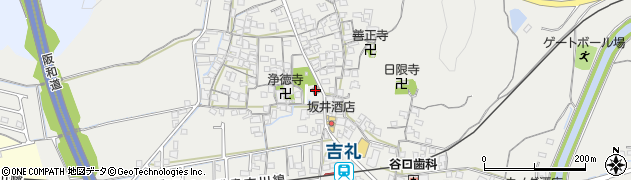 吉礼自治会館周辺の地図
